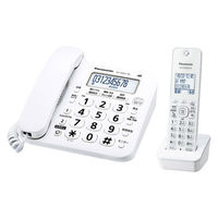 パナソニック コードレス電話機（子機1台付き） VE-GD27DL-W 1台（わけあり品）