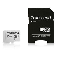 トランセンド 16GB　マイクロSD　TLC TS16GUSD300S-A １個（直送品）
