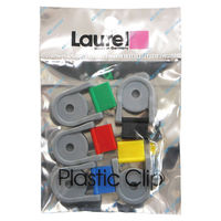 アックスコーポレーション Laurel プラスチックバインダークリップ 5個入 A-LC13 10袋（直送品）