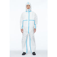 不織布防護服 JIS規格適合（T8115 タイプ4,5,6）#7010 川西工業