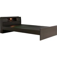 友澤木工 機能性畳ベッド 高さ3段階調整 ダブル 美草黒 1410×2150×720mm 1台