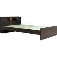 友澤木工 機能性畳ベッド 高さ3段階調整 セミダブル 美草緑 1210×2150×720mm 1台