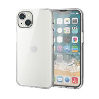 iPhone13 ケース カバー ハード 360度保護 ガラスフィルム付 クリア PM-A21BHV360LCR エレコム 1個（直送品）