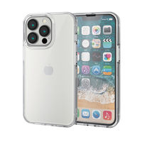 iPhone13 Pro ケース カバー ハード 360度保護 ガラスフィルム付 クリア PM-A21CHV360LCR エレコム 1個（直送品）