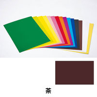 日幼 カラー工作用紙 B3 茶 1セット（30枚：10枚×3袋）