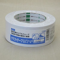 オカモト クラフトテープピュアカラー白 シュリンク包装 228 1ケース(50巻入)（直送品）