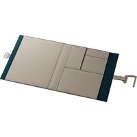 デスクマット PCマット 収納ポケット 折りたたみ式 バックハンガー付 MINIO サンドグレー MP-MNODM01GY エレコム 1個（直送品）