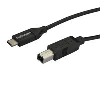 USB-C-USB-Bケーブル 2m USB 2.0準拠 USB Type-C(オス)-USB B(オス) USB2CB2M（直送品）