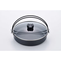 和平フレイズ ゆたか ＩＨ対応ガラス蓋付すき焼き鍋２６ｃｍ MB-1228 1セット（4個入）（直送品）