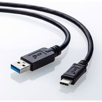 サンワサプライ USB3.1 Gen2 Type C-Aケーブル（ブラック・0.5m） KU31-CA05 1本（直送品）