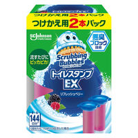 スクラビングバブル トイレスタンプ トイレ 洗剤 消臭 EX リフレッシュベリー 詰め替え用（2本入） トイレ掃除 ジョンソン