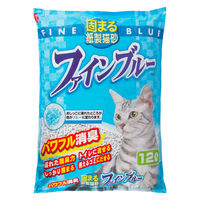 固まる 紙製 猫砂 ファインブルー 12L 1袋 常陸化工
