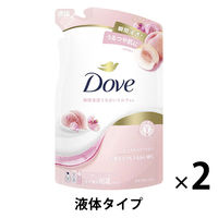 ダヴ(Dove) ボディウォッシュ(ボディソープ) ピーチ＆スイートピー 詰め替え 360g 2個