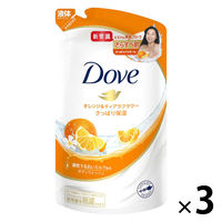 ダヴ(Dove) ボディウォッシュ(ボディソープ) オレンジ＆ティアラフラワー 詰め替え 360g 3個