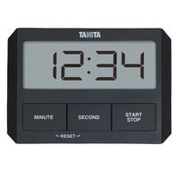 タニタ（TANITA） ガラスにつくキッチンタイマー ブラック TD409 1個