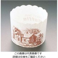 アズワン マフィンカップ ハウス柄（100枚入）白 M-405 1組（100枚） 61-6693-22（直送品）