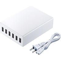サンワサプライ USB充電器 ACA-IP67W 11230674 1個（直送品）