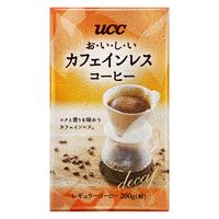 【コーヒー粉】UCC上島珈琲 おいしいカフェインレスコーヒー VP 1袋（200g）