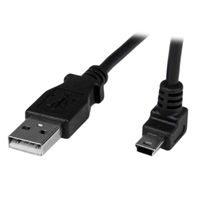 StarTech.com USBケーブル/1m/Type-A-Mini B(L型上向き)/オス-オス USBAMB1MU 1個（直送品）