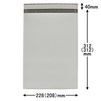 耐水クッション封筒（ポリエチレン製） ネコポス用（A4用） 外寸：312×228m 白 EPECKA4 1パック（25枚入） キングコーポレーション