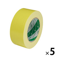 【ガムテープ】 カラー布粘着テープ No.102N 0.30mm厚 黄 幅50mm×長さ25m ニチバン 1セット（5巻入）
