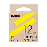 エスコ（esco） 12mm テープカートリッジ（黄に黒文字） 1セット（10個） EA761DR-523（直送品）