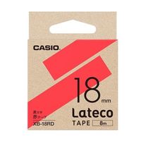エスコ（esco） 18mm テープカートリッジ（赤に黒文字） 1セット（5個） EA761DR-534（直送品）