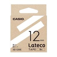 エスコ（esco） 12mm テープカートリッジ（白に黒文字） 1セット（10個） EA761DR-521（直送品）