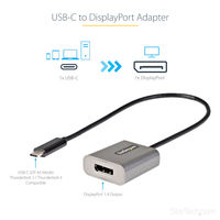 変換アダプタ 30cm USBType-C[オス]-DisplayPort[メス] DP1.4規格 CDP2DPEC スターテック