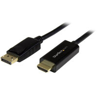 StarTech.com DisplayPort - HDMI変換ケーブル 2m 4K/30Hz対応 DP2HDMM2MB 1個