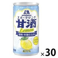 【敬老の日】森永製菓 森永 スパークリング米麹甘酒レモン 190ml 1箱（30缶入）