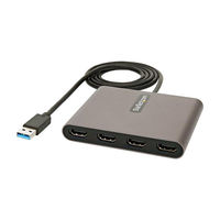 StarTech.com USB 3.0 - 4x HDMI変換アダプタ USB32HD4 1個（直送品）