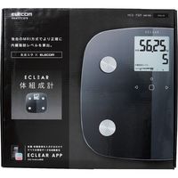 体重計 体組成計 エレコム デジタル 50g単位 28cm対応 バックライト ブラック HCS-FS01BK エレコム 1個（直送品）