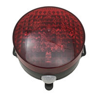 リーべックス LED回転灯 パトピカII 防雨型 電池式 マグネット・取付プレート付 SLR85R*（直送品）