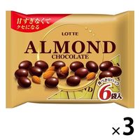 アーモンドチョコレートシェアパック 3個 ロッテ チョコレート