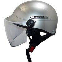 石野商会 ハーフヘルメット777シルバー MAX777B-SIL（取寄品）