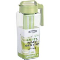 岩崎工業 タテヨコスクエアピッチャー 茶こし付 2.1L K-1298MC 3個（直送品）
