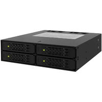 ICY DOCK 4 x 2.5インチSATA＆SAS HDD/SSD搭載用モジュールケース 5インチベイサイズ対応 MB994SP-4S（直送品）