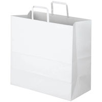 アスクル 平紐クラフト紙手提袋ベーシックタイプ 440×430×210mm 白無地 1箱（200枚：50枚入×4袋）【紙袋】 オリジナル