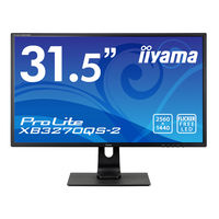 iiyama　31.5インチワイド液晶ディスプレイ WQHD(2560×1440)/HDMI/DisplayPort/DVI-D XB3270QS-B2 1台
