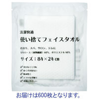 三和 使い捨てフェイスタオル ECO-2484　1箱(600枚:50枚×12袋)