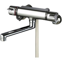 【水栓金具】KVK サーモスタット式シャワーメッキワンストップシャワーヘッド付 KF800TS2 1個（直送品）