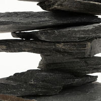 レイアウト素材 形状お任せ 黒甲石 サイズミックス ５ｋｇ（約５〜２５ｃｍ） 255195 1個（直送品）