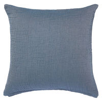 無印良品 インド綿三重ガーゼ織りクッションカバー 43×43cm用 ブルー