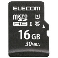 マイクロSD カード 16GB UHS-I SD変換アダプタ付 データ復旧サービス MF-MS016GU11LRA エレコム 1個（直送品）