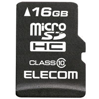 マイクロSD カード 16GB Class10 SD変換アダプタ付 データ復旧サービス MF-MSD016GC10R エレコム 1個（直送品）