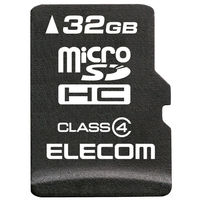 マイクロSD カード 32GB Class4 SD変換アダプタ付 データ復旧サービス MF-MSD032GC4R エレコム 1個（直送品）