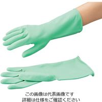 アスクル】やわらか天然ゴム手袋 SP-8 グリーン Lサイズ 6787 1双 