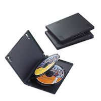 アスクル】CD・DVD Mーロックケース ブラック FD1001TLB10 1パック（10 