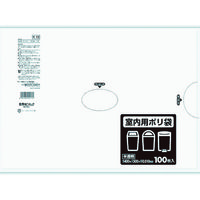 日本サニパック サニパック 室内用ポリ袋 半透明 10L 100枚 K-13 1袋（100枚） 783-9227（直送品）